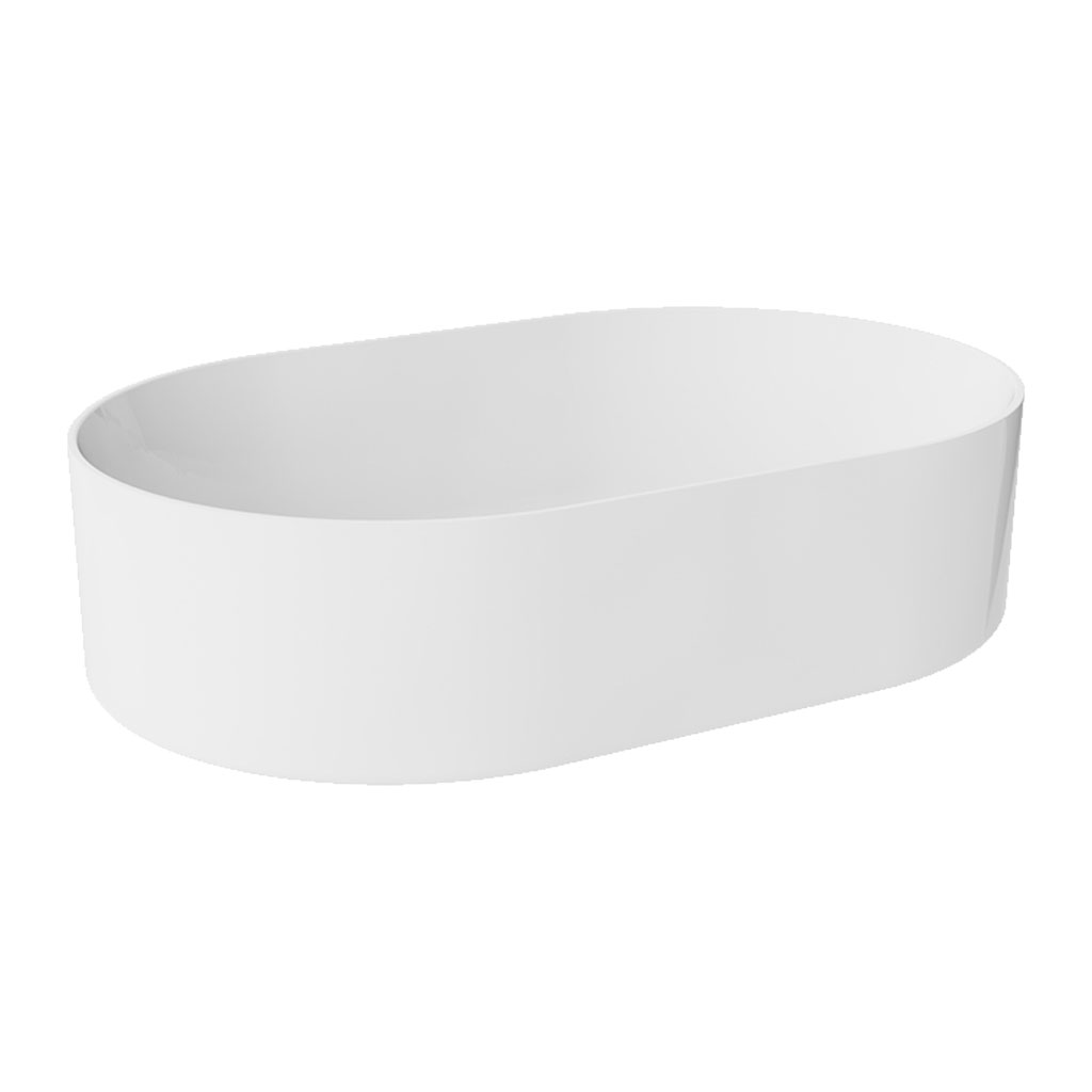 Besco Deskové umyvadlo z litého mramoru Lova Matt UM D 53x34 cm
