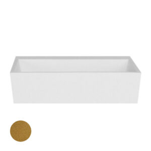 Besco Deskové umyvadlo z litého mramoru Vera Glam Z UM D 50x42x15 cm
