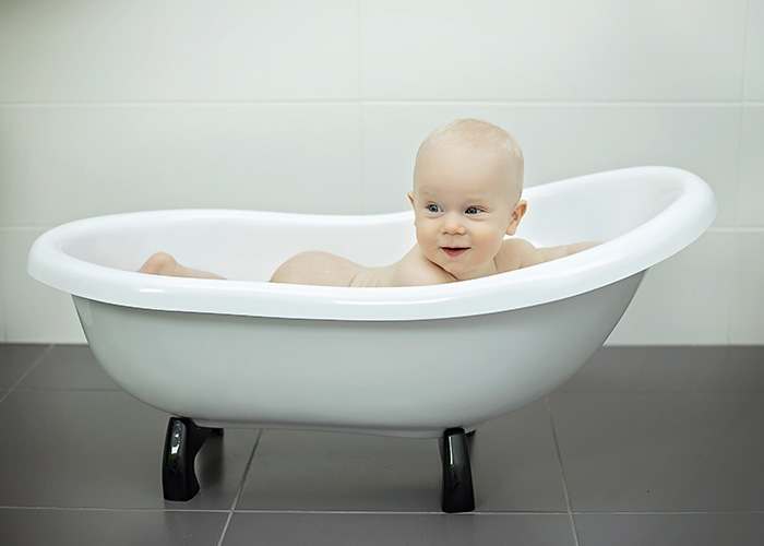 Besco Dětská vanička ze sanitárního akrylátu Otylia Baby W 85 (85x37x70 cm | objem: 10 l) - Obrázek 2