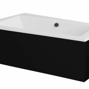 Besco Krycí panel k asymetrické vaně Infinity Black P 150x90 (160x100