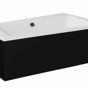 Besco Krycí panel k asymetrické vaně Infinity Black P 150x90 (160x100