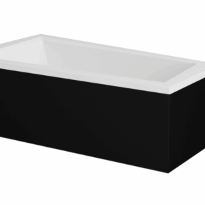 Besco Krycí panel k asymetrické vaně Intima Black P 150x85 (160x90)