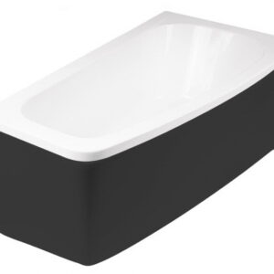 Besco Krycí panel k asymetrické vaně Luna Black P 150x80