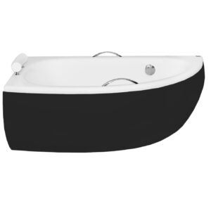 Besco Krycí panel k asymetrické vaně Milena/Milena Premium Black P 150x70