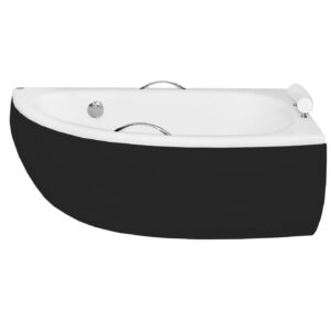 Besco Krycí panel k asymetrické vaně Milena/Milena Premium Black P 150x70
