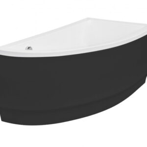 Besco Krycí panel k asymetrické vaně Praktika Black P 140x70 (150x70)