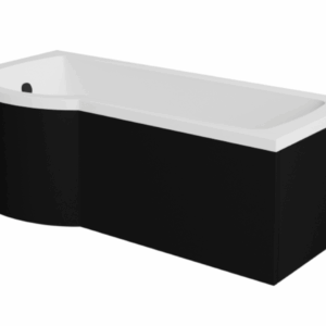 Besco Krycí panel k atypické vaně Inspiro Black P 150x70 (160x70