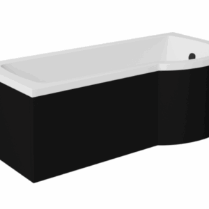 Besco Krycí panel k atypické vaně Inspiro Black P 150x70 (160x70