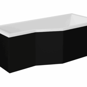 Besco Krycí panel k atypické vaně Integra Black P 150x75 (170x75)