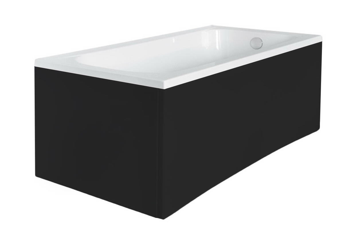 Besco Krycí panel k obdélníkové vaně Continea Black P 140x70 (150x70)