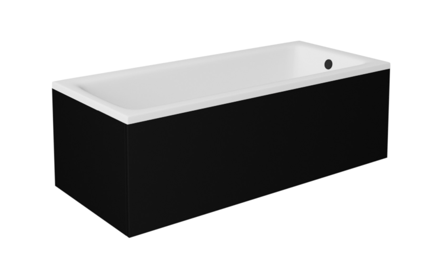 Besco Krycí panel k obdélníkové vaně Talia Black P 100x70 (110