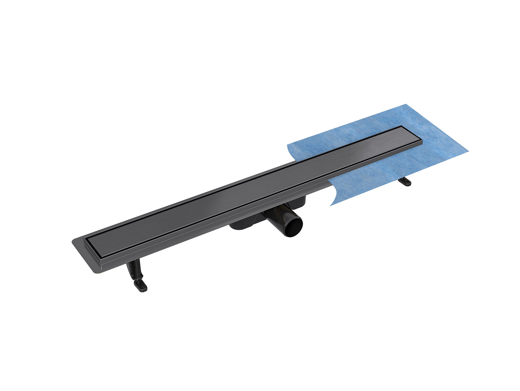 Besco Odtokový žlab VIRGO GRAFIT DUO 90 2-in-1 (barva:grafit)
