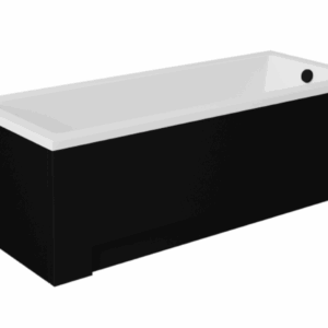 Besco Univerzální krycí panel UNI BLACK k obdélníkové vaně Besco