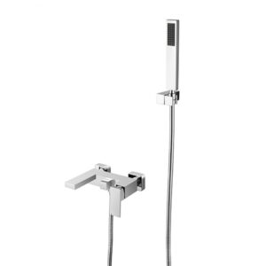 Besco Vanová nástěnná baterie se sprchovým kompletem Modern / Varium VBN CR Chrom