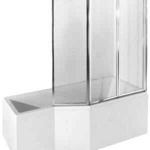 Besco Vanová zástěna AMBITION PREMIUM 3 130140 (130x140 cm | Transparent)