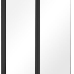 Besco Vanová zástěna PRIME BLACK 2 90140 (90x140 cm | Transparent)