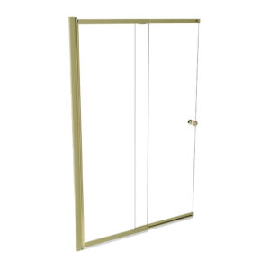 Besco Vanová zástěna s posuvným dílem EASY SLIDE GOLD 100150 (100x150 cm | Transparent)