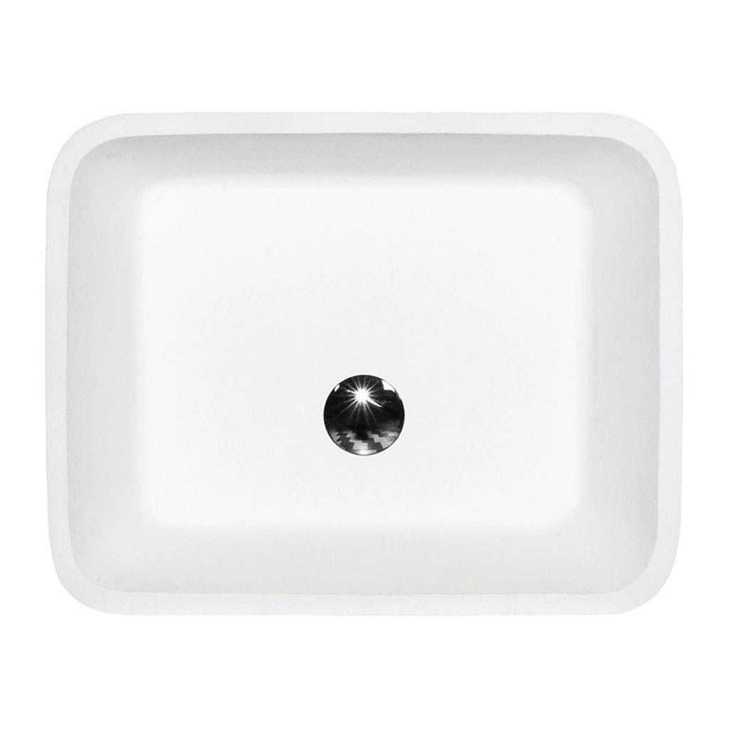 Besco Volně stojící umyvadlo z litého mramoru Assos Glam Z UM VS 52x41x85 cm - Obrázek 2