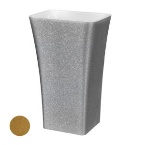 Besco Volně stojící umyvadlo z litého mramoru Assos Glam Z UM VS 52x41x85 cm
