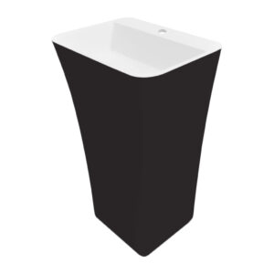 Besco Volně stojící umyvadlo z litého mramoru Assos S-Line BW UM VS-OPB 52x41x84 cm