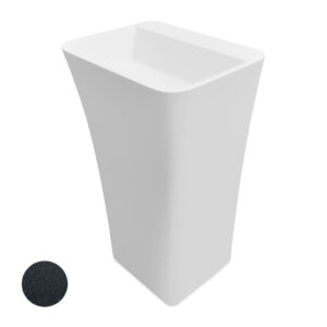 Besco Volně stojící umyvadlo z litého mramoru Assos S-Line Glam G UM VS 52x41x84 cm