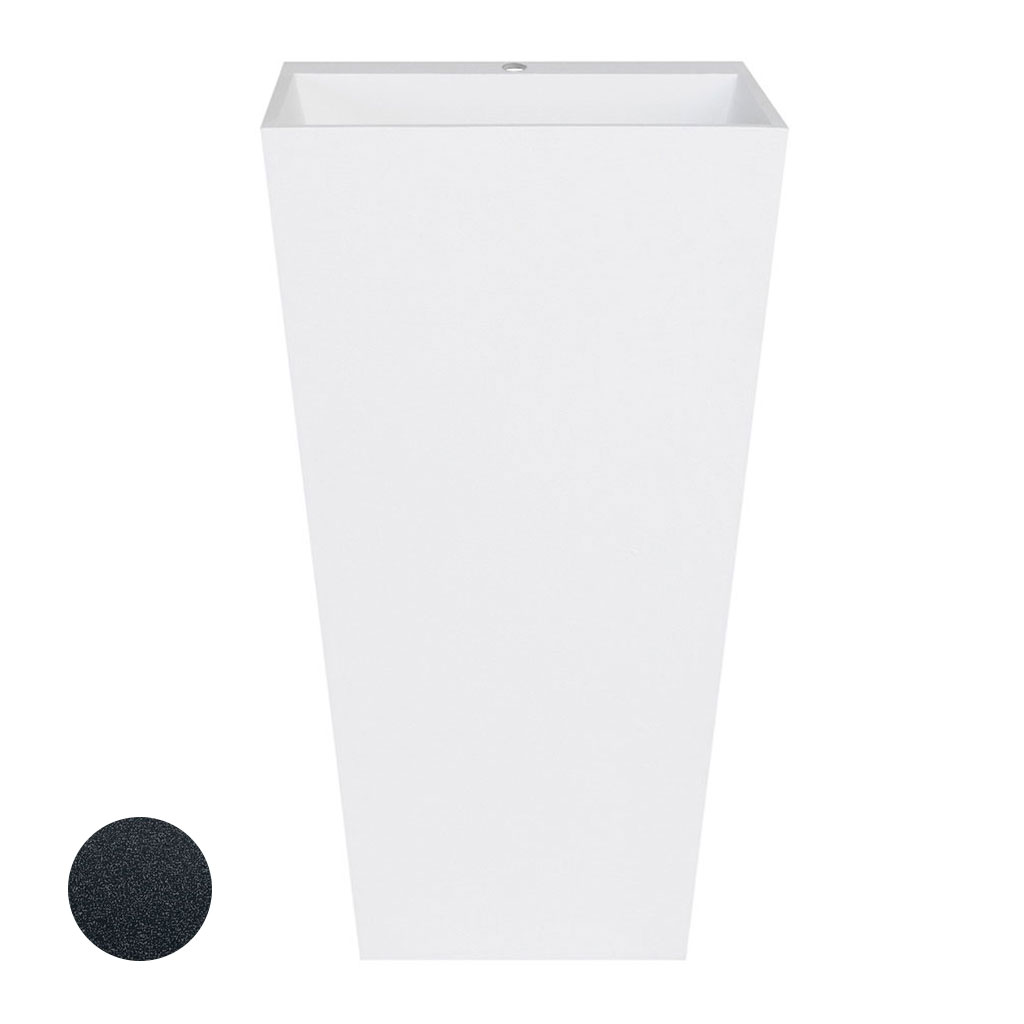 Besco Volně stojící umyvadlo z litého mramoru Vera Glam G UM VS-OPB 50x42x85 cm