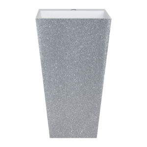Besco Volně stojící umyvadlo z litého mramoru Vera Glam S UM VS-OPB 50x42x85 cm