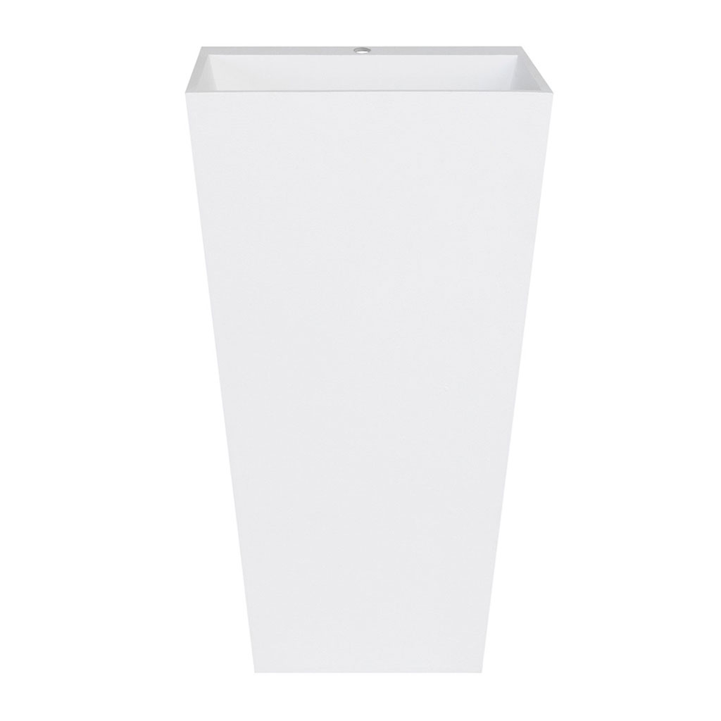 Besco Volně stojící umyvadlo z litého mramoru Vera Matt UM VS-OPB 50x42x85 cm