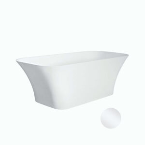 Besco Volně stojící vana z litého mramoru Assos S-Line Matt 160x70 Barva: Bílá