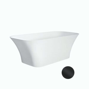 Besco Volně stojící vana z litého mramoru Assos S-Line Matt 160x70 Barva: Bílá