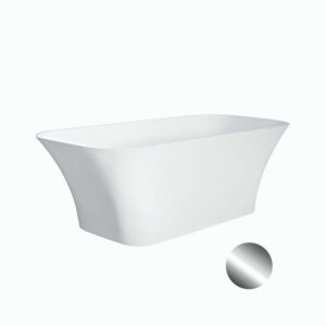 Besco Volně stojící vana z litého mramoru Assos S-Line Matt 160x70 Barva: Bílá
