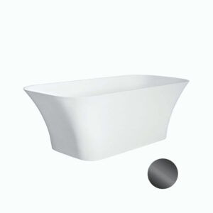 Besco Volně stojící vana z litého mramoru Assos S-Line Matt 160x70 Barva: Bílá
