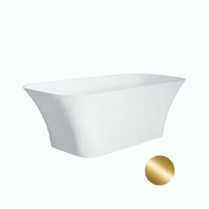 Besco Volně stojící vana z litého mramoru Assos S-Line Matt 160x70 Barva: Bílá