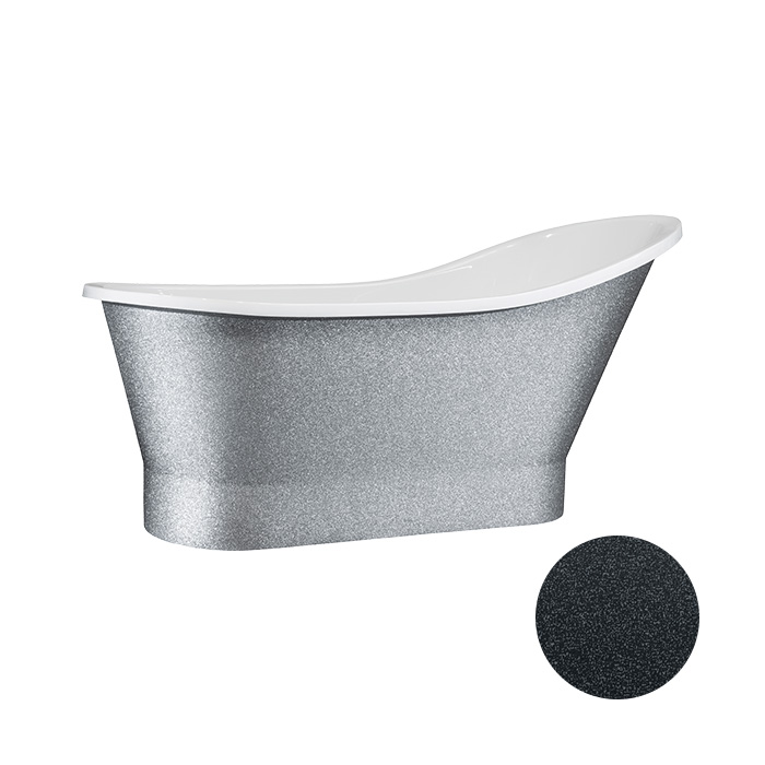 Besco Volně stojící vana z litého mramoru Gloria Glam G 150x67 (160x67