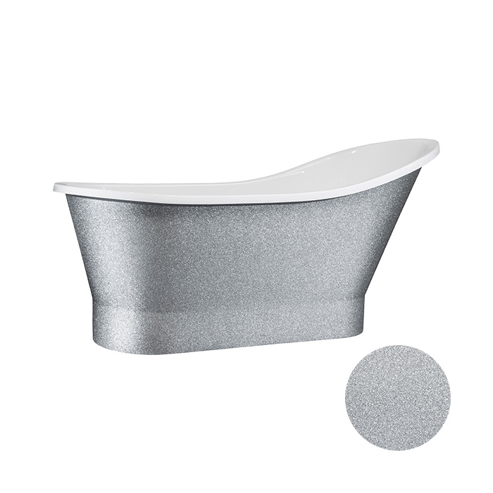 Besco Volně stojící vana z litého mramoru Gloria Glam G 150x67 (160x67