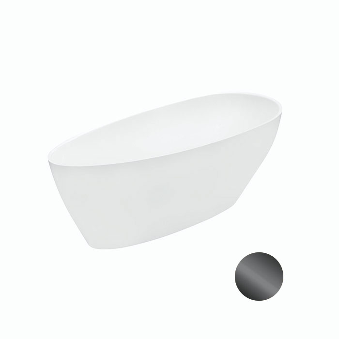Besco Volně stojící vana z litého mramoru Goya 140x62 (160x70
