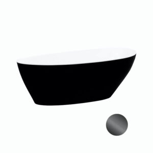 Besco Volně stojící vana z litého mramoru Goya BW 140x62 (160x70