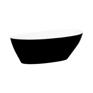 Besco Volně stojící vana z litého mramoru Goya BW Matt 140x62 (160x70