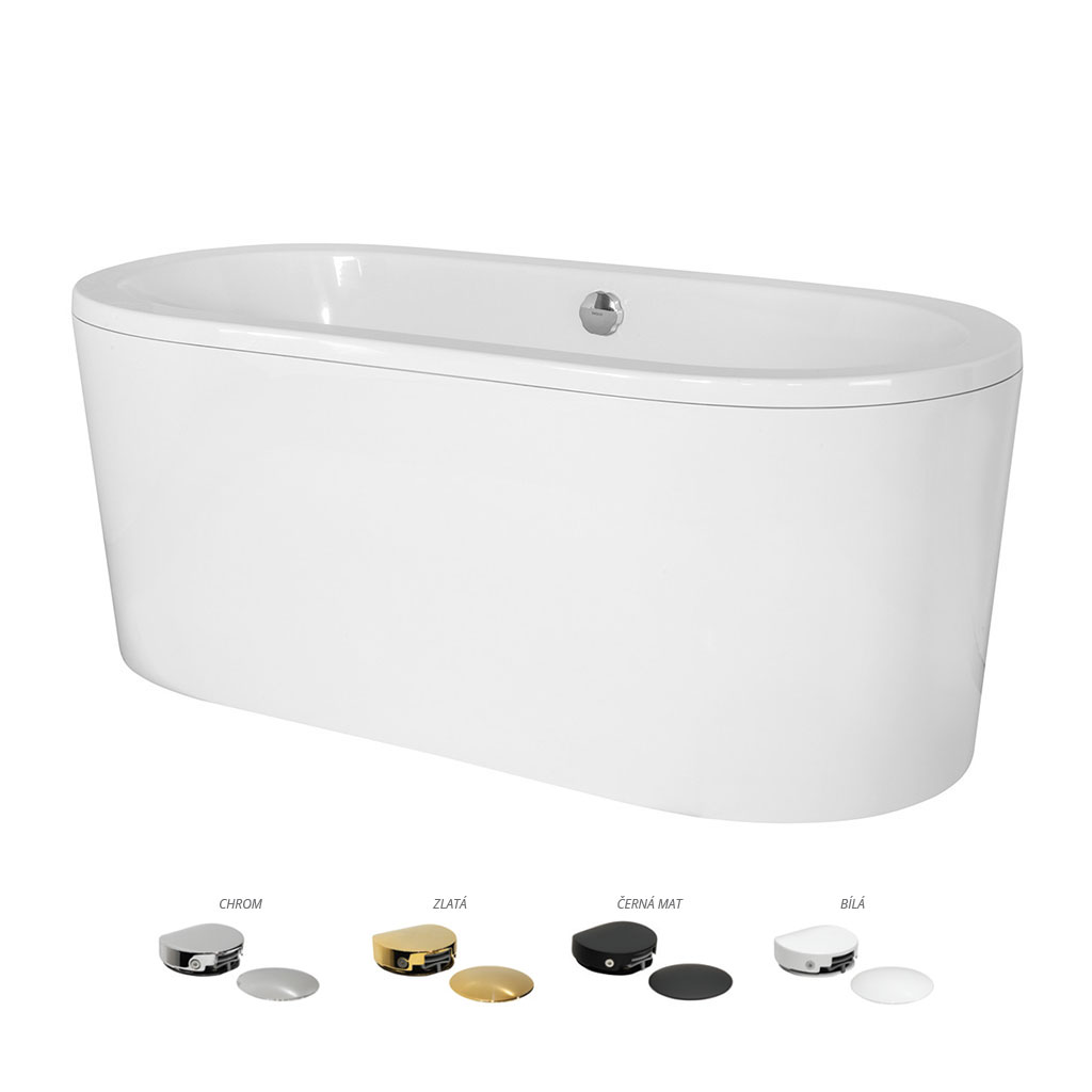 napouštění přes přepad Rozměry (cm): 185x82