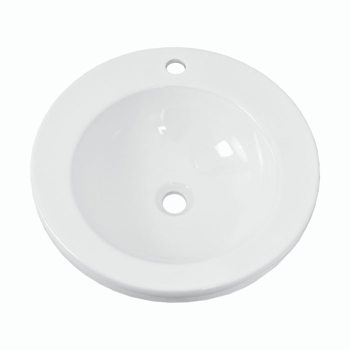 Deskové keramické umyvadlo Azzurra L1453 (ø 50 x 15 cm) - Obrázek 2