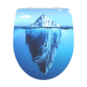 Eisl Sanitär WC prkénko Duroplast Soft Close Iceberg High Gloss 82579