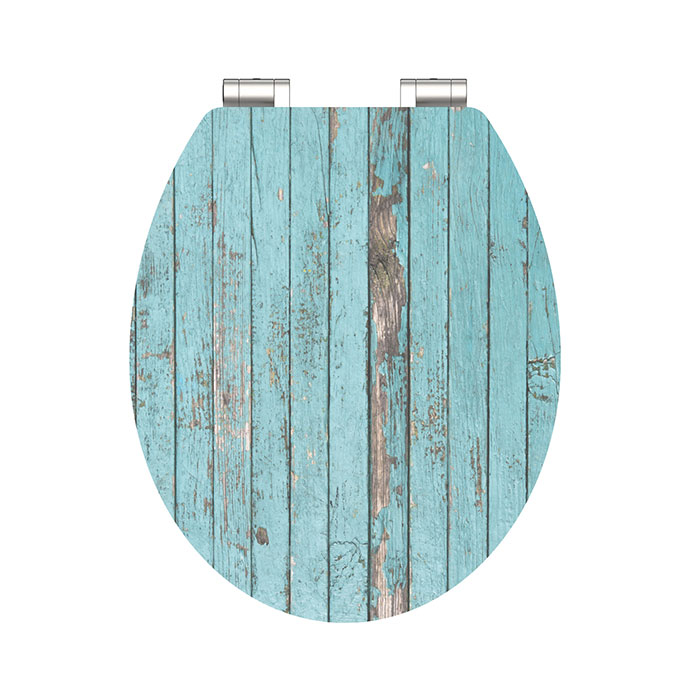 Eisl Sanitär WC prkénko MDF Soft Close Blue Wood 80536