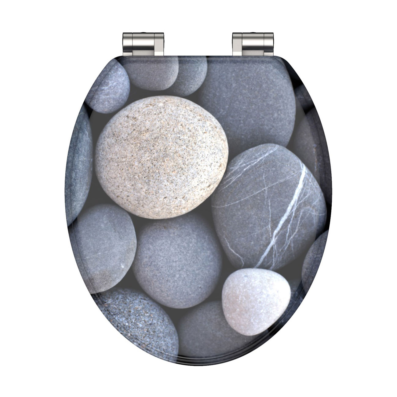 Eisl Sanitär WC prkénko MDF Soft Close Grey Stones 80130