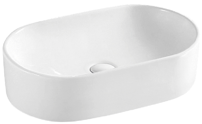 Hydroland Keramické umyvadlo na desku Kinga 52x33 cm