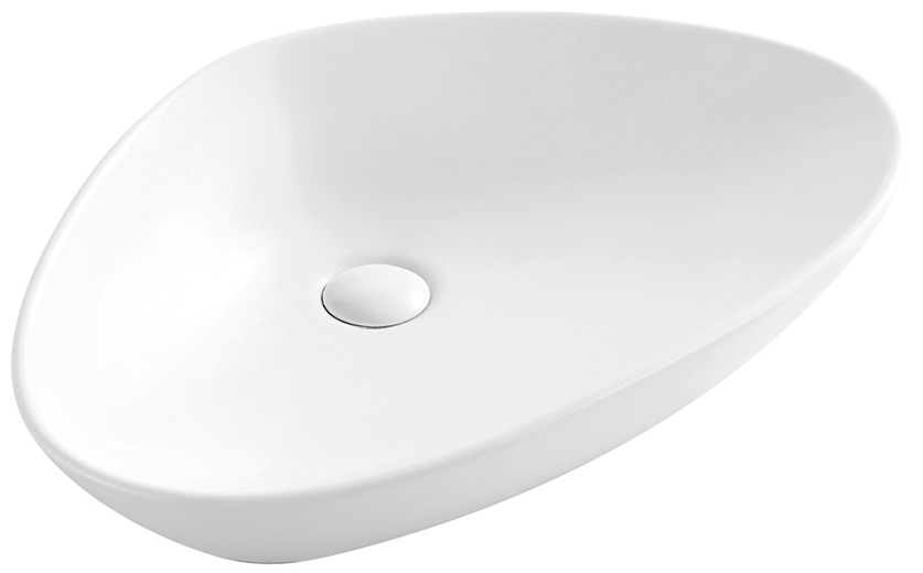 Hydroland Keramické umyvadlo na desku Lotos 59x39 cm
