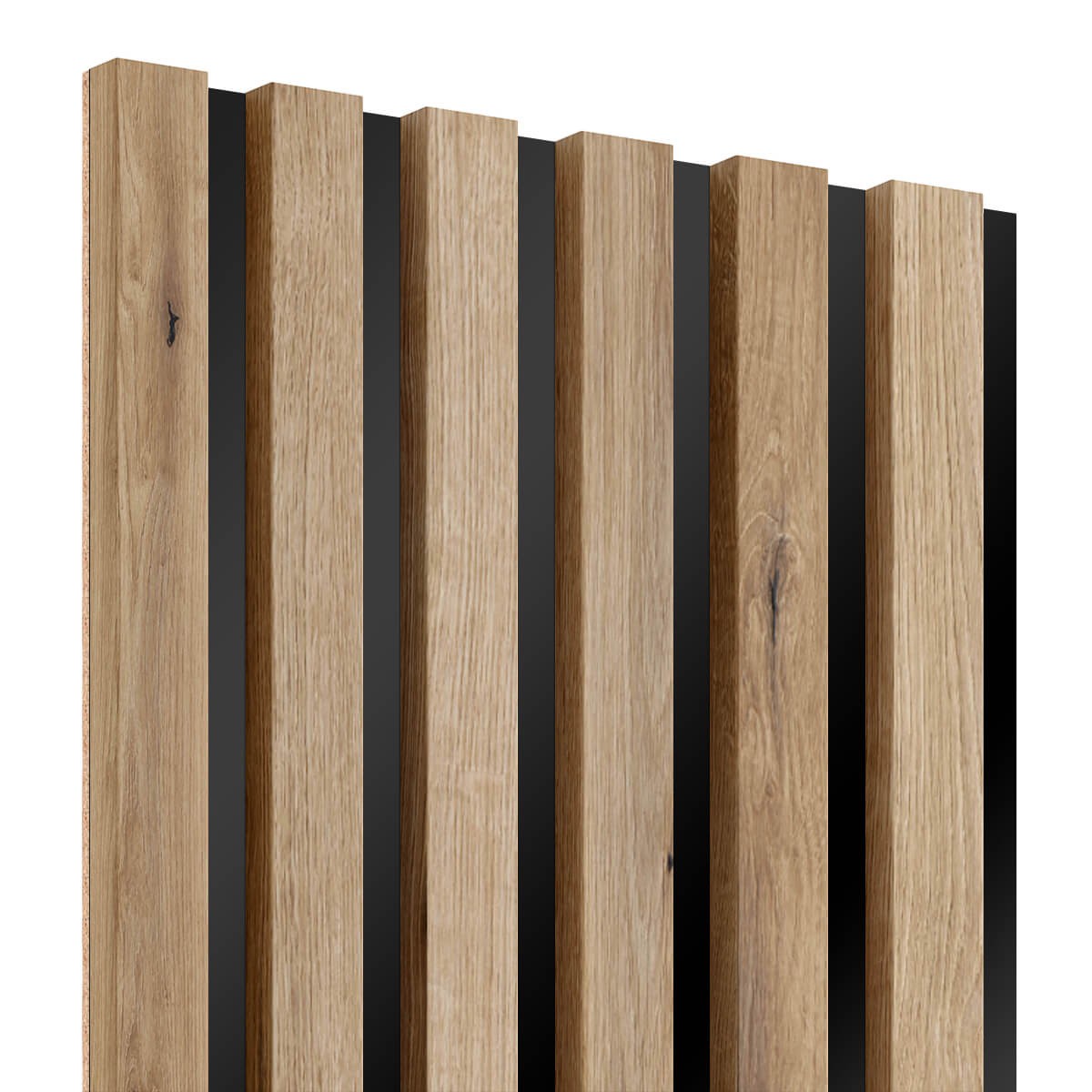 Lameo Dřevěné lamely na černé HDF desce - dub artisan 30x275cm