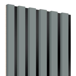 Lameo Dřevěné lamely na černé HDF desce - khaki 30x275cm