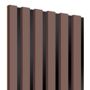Lameo Dřevěné lamely na černé HDF desce - růžový 30x275cm