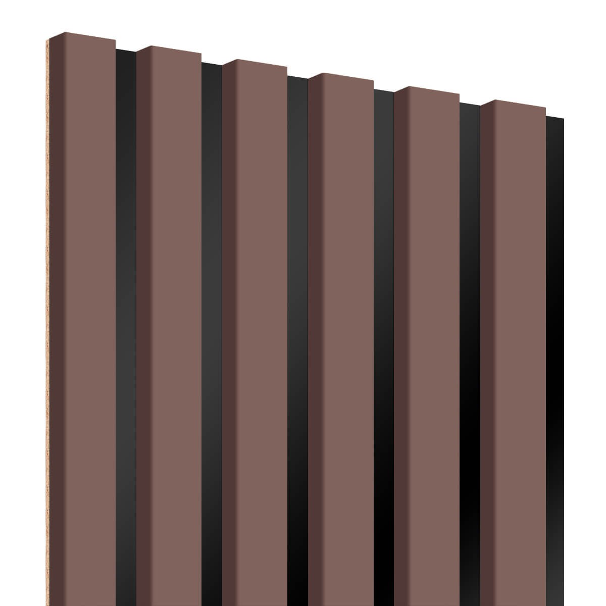 Lameo Dřevěné lamely na černé HDF desce - růžový 30x275cm