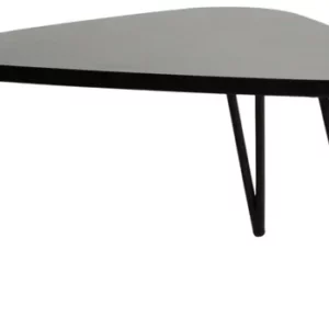 LivinHill Konferenční stolek Adesso 68 cm z masivu černý